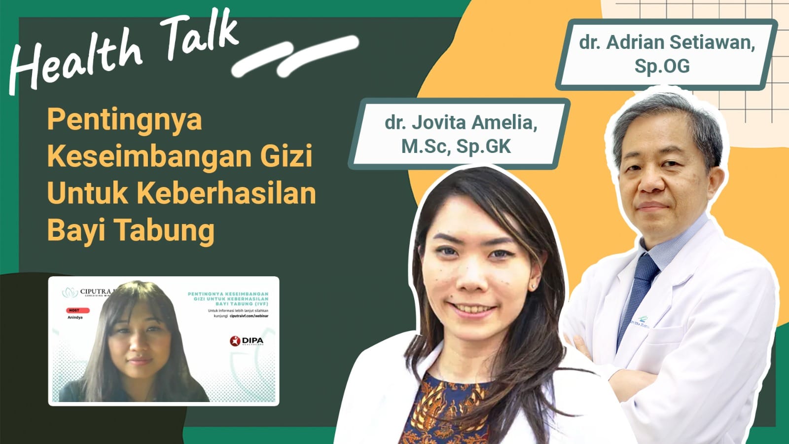 tanya dokter tentang makanan penunjang bayi tabung